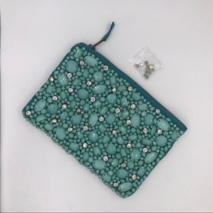Anthropologie beaded clutch